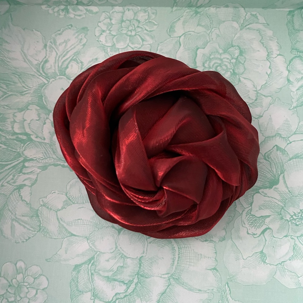 Lane Bryant Hair Pin/ Brooch Red Metallic  NWT